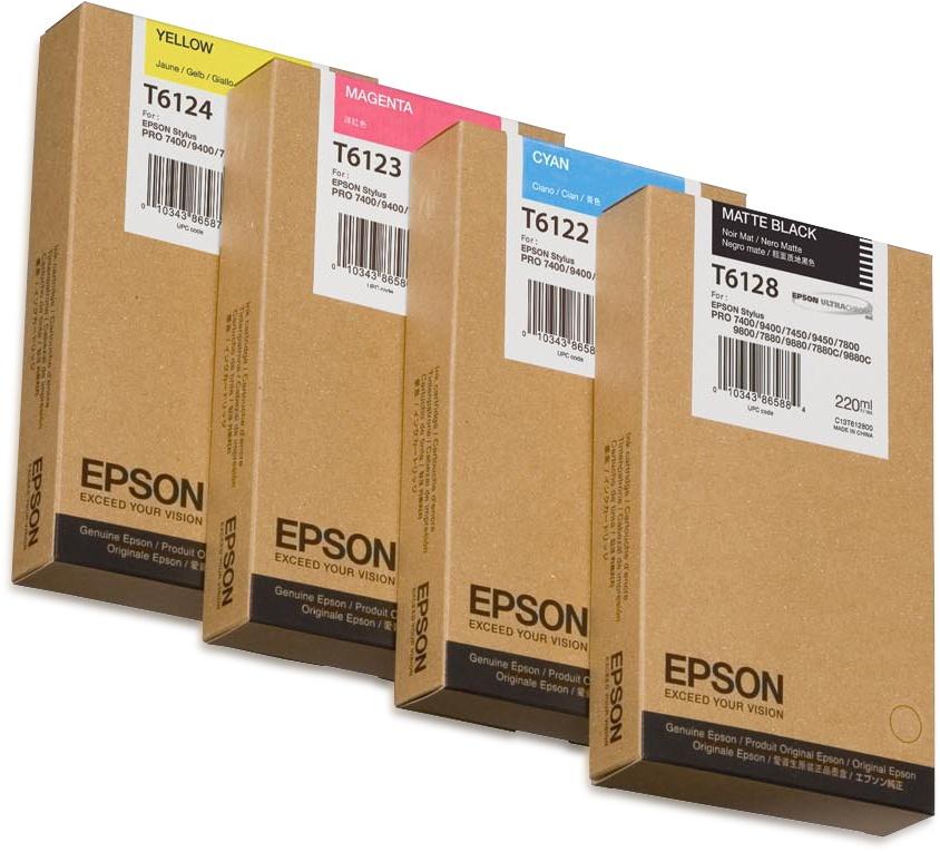 Cartucho Epson UltraChrome K3 Negro Mate 220ml