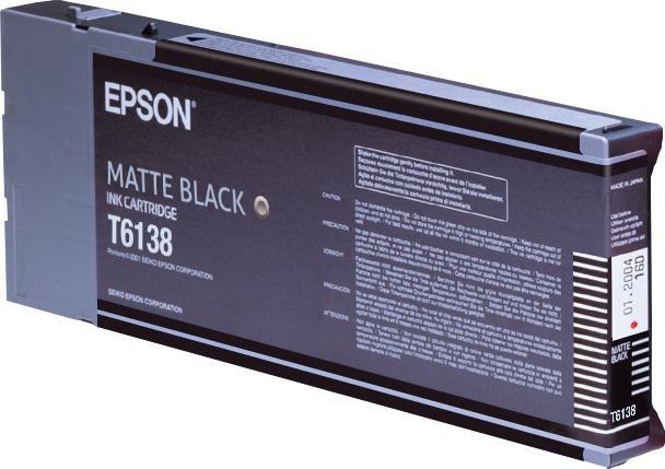 Cartucho Epson Mate T613800 UltraChrome K3 Negro 110ml