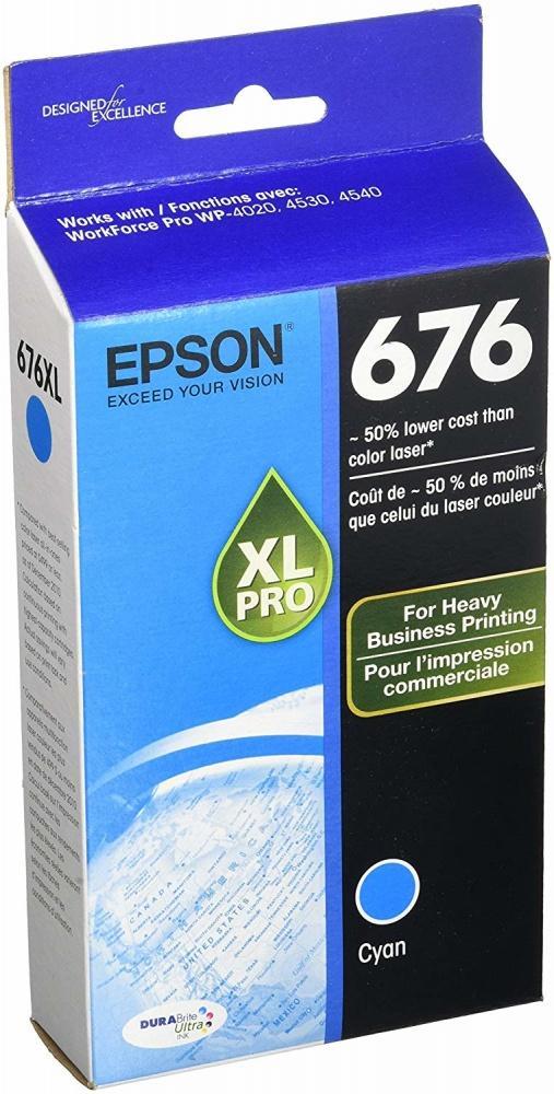 Cartucho Epson 676 XL Cyan, 1200 Páginas