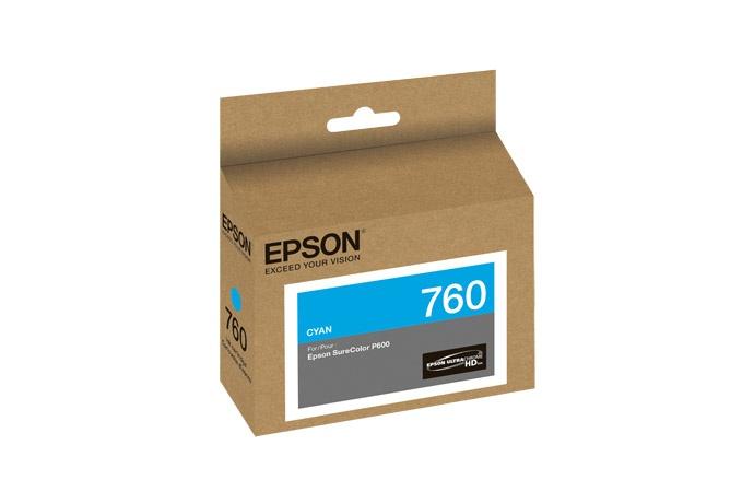 Cartucho Epson T760 Cyan, 25.9ml