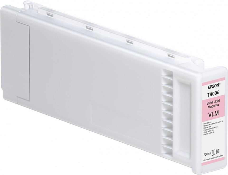 Cartucho Epson UltraChrome Pro T800600 Magenta Claro Vivo, 700ml