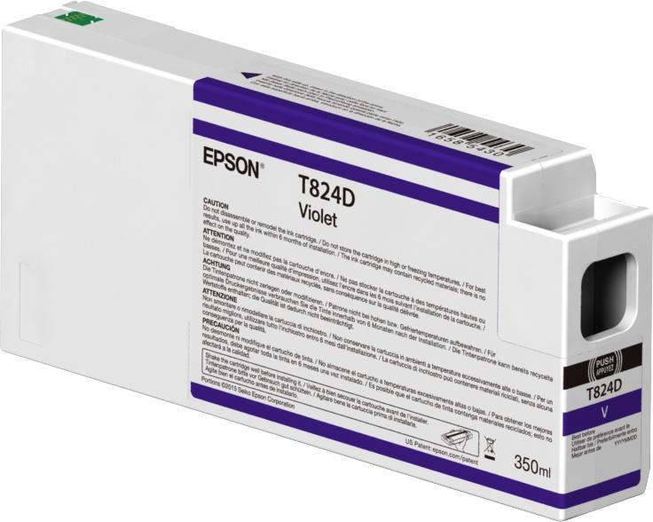 Cartucho Epson UltraChrome HDX T824D00 Violeta 350ml