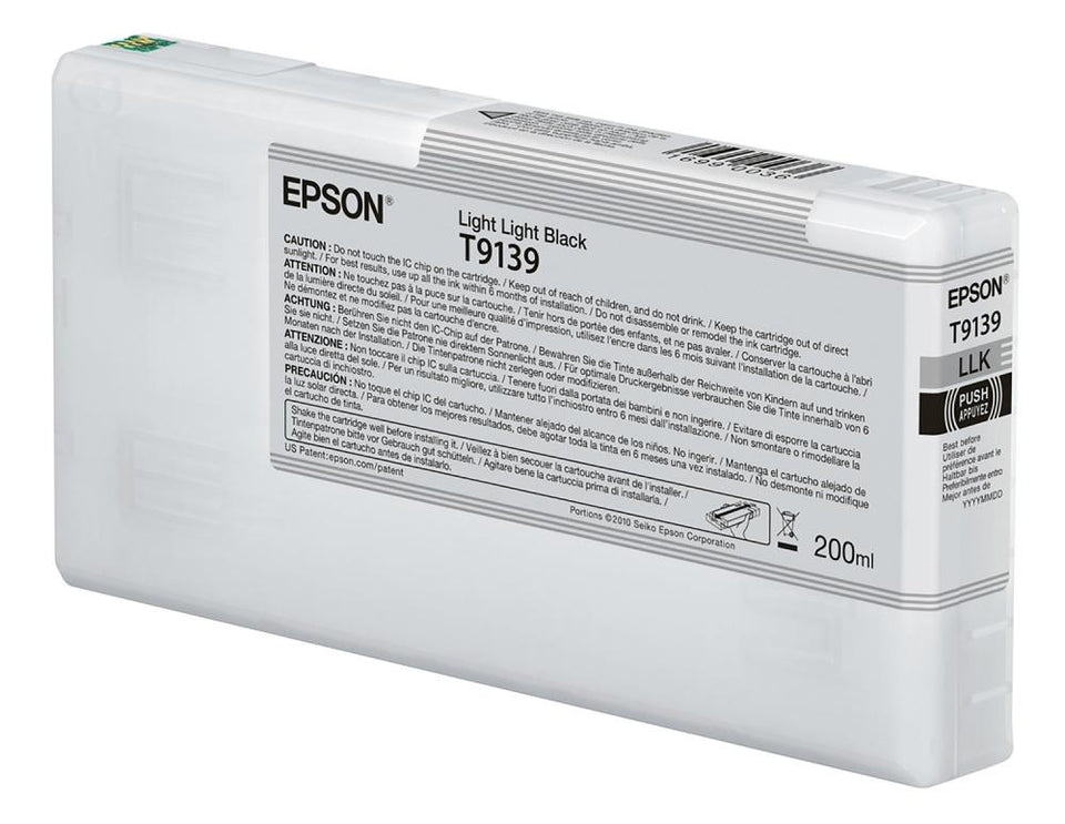 Cartucho Epson UltraChrome HD T913 Negro Claro Claro, 200ml