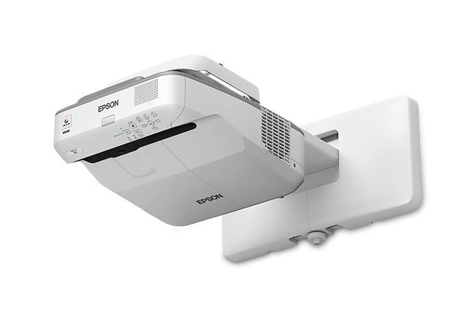 Proyector Interactivo Epson PowerLite 680 3LCD, XGA 1024 x 768, 3500 Lúmenes, Tiro Corto, con Bocinas, Gris/Blanco