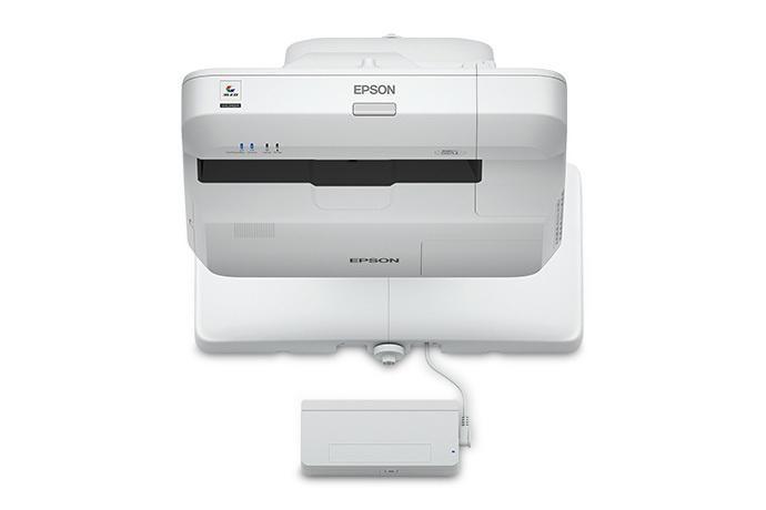 Proyector Interactivo Epson BrightLink 697Ui 3LCD, WUXGA (1920x1200), 4400 Lúmenes, Inalámbrico, Tiro Corto, con Bocinas, Gris/Blanco