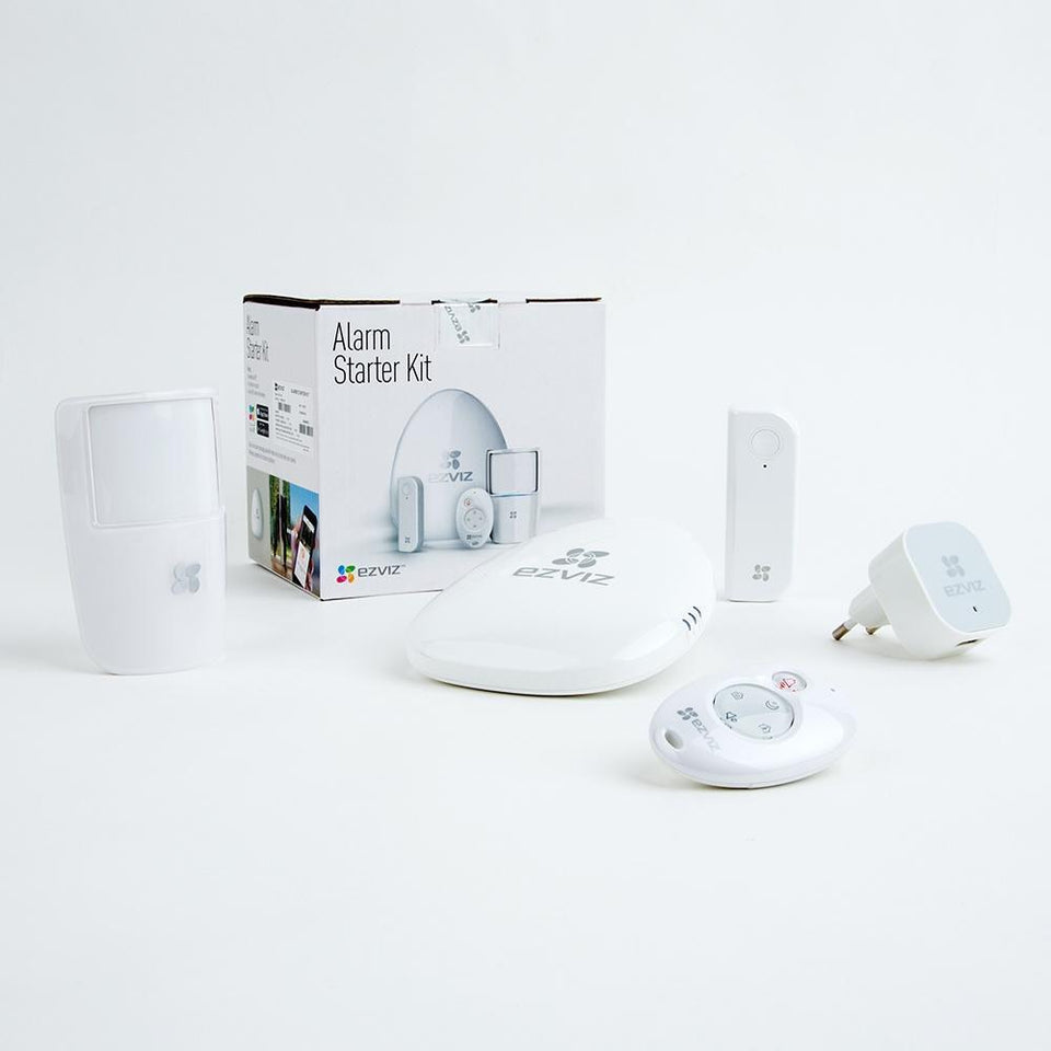 Ezviz Kit de Alarma Inteligente, BS-113-A, Inalámbrico, Incluye Hub, Sensor PIR, Contacto de Movimiento y Control Remoto