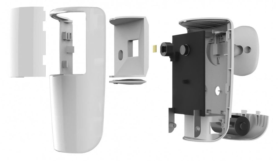 Ezviz Sensor de Movimiento PIR de Montaje en Pared CS-T1-C/12M, Inalámbrico, Anti-Pet, hasta 12 Metros, Blanco