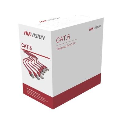 Hikvision Bobina de Cable UTP Cat6 23 AWG, 305 Metros, Gris