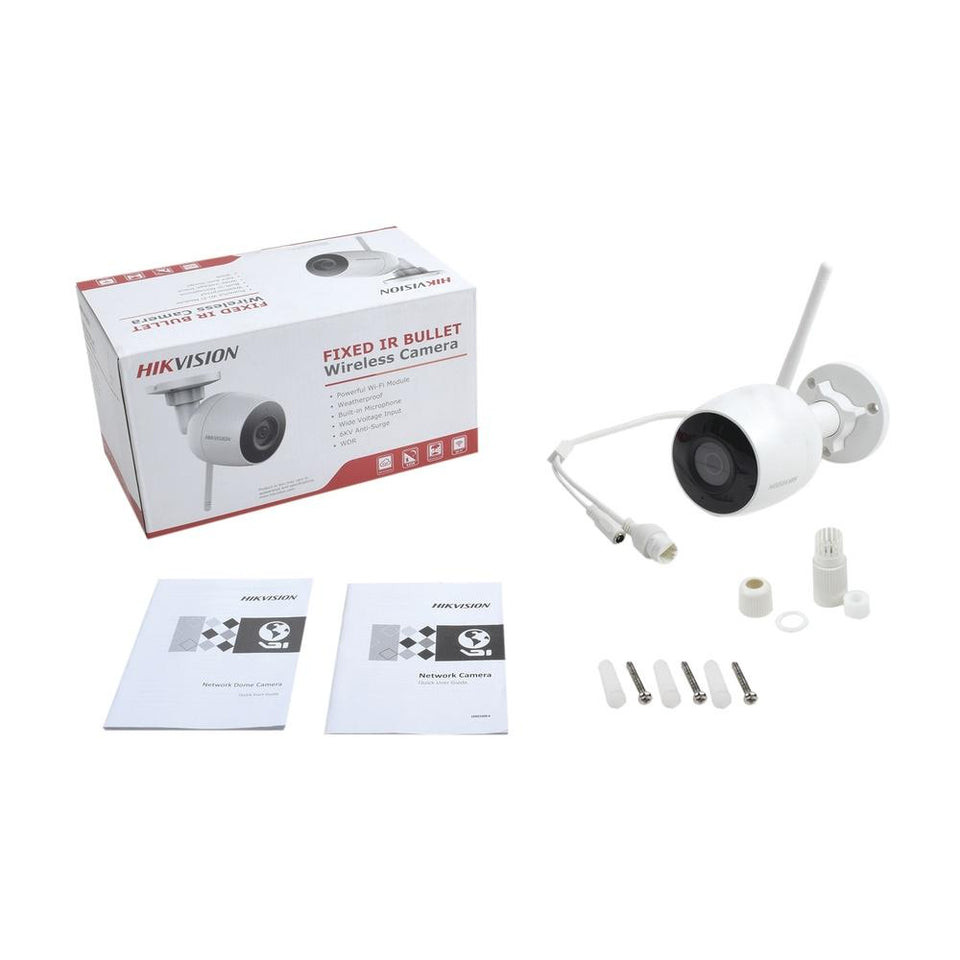 Hikvision Cámara Smart WiFi Mini Bullet para Interiores, Alámbrico/Inalámbrico, 1920 x 1080 Pixeles, Día/Noche