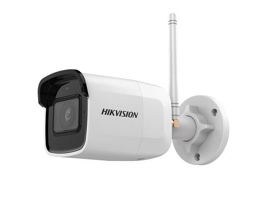 Hikvision Cámara IP Smart WiFi Bullet IR para Interiores/Exteriores DS-2CD2041G1-IDW1, Inalámbrico, 2560 x 1440 Pixeles, Día/Noche - no Incluye Adaptador de Corriente