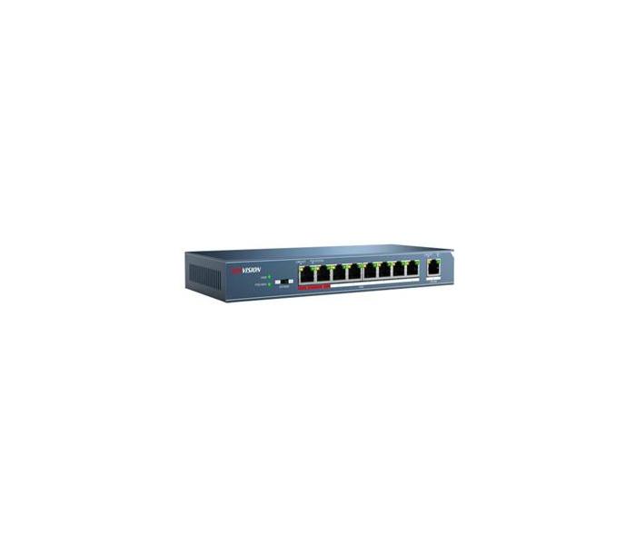 Switch Hikvision Fast Ethernet DS-3E0109P-E, 9 Puertos 10/100Mbps, 1.8 Gbit/s, 4000 Entradas - Gestionado