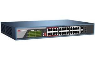 Switch Hikvision Fast Ethernet DS-3E0326P-E, 26 Puertos 10/100Mbps + 2 Puertos SFP, 8.8 Gbit/s, 4000 Entradas - No Administrable