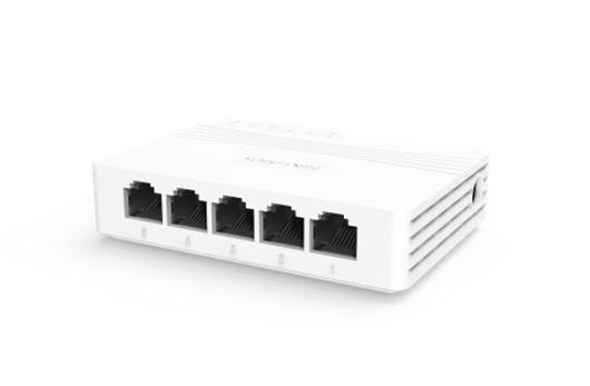 Switch Hikvision Gigabit Ethernet DS-3E0505D-E, 5 Puertos 10/100/1000Mbps, 10Gbit/s, 2000 Entradas - No Administrable