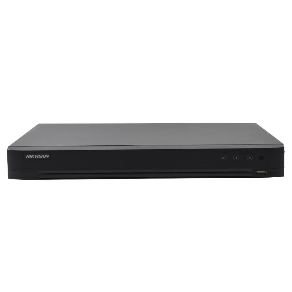 Hikvision DVR Turbo HD de 16 Canales + 8 Canales IP DS-7216HQHI-K1/A para 1 Disco Duro, máx. 10TB, 1x USB 2.0