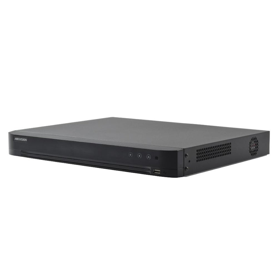 Hikvision DVR Turbo HD de 16 Canales + 8 Canales IP DS-7216HQHI-K1/A para 1 Disco Duro, máx. 10TB, 1x USB 2.0