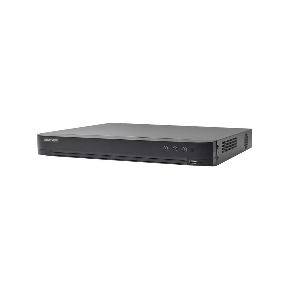 Hikvision DVR de 32 Canales Turbo HD + 8 Canales IP DS-7224HQHI-K2 para 2 Discos Duros, max. 16TB, 1x USB 3.0, 1x RS-485