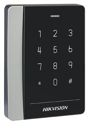 Hikvision Lector de Tarjetas con Teclado DS-K1102EK, RS-485, Negro