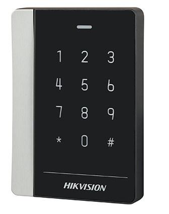 Hikvision Lector de Tarjetas con Teclado DS-K1102EK, RS-485, Negro