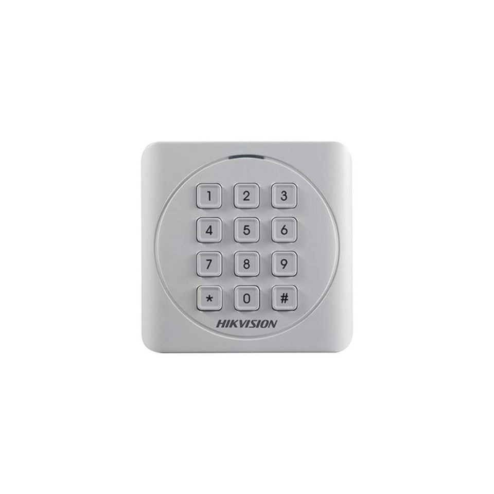 Hikvision Lector de Tarjeta Inteligente con Teclado DS-K1801EK, Wiegand, 50mm