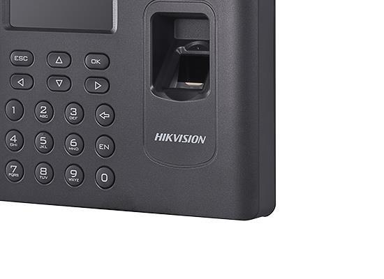 Hikvision Reloj Checador Electrónico DS-K1A802EF-B, Digital, Negro - no incluye Fuente de Poder
