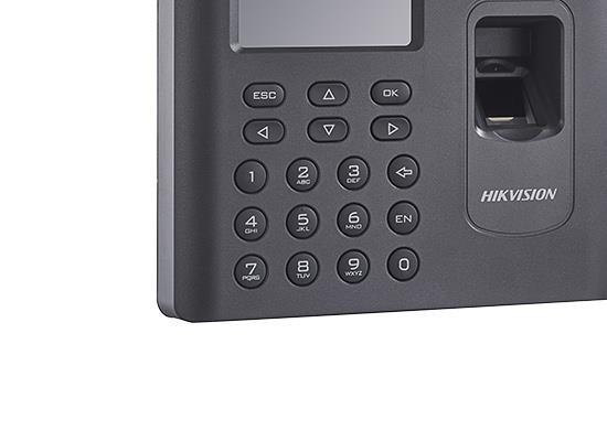 Hikvision Reloj Checador Electrónico DS-K1A802EF-B, Digital, Negro - no incluye Fuente de Poder