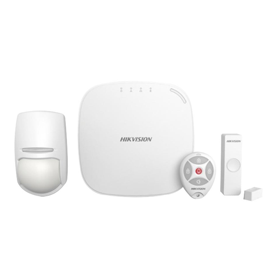 Hikvision Digital Kit Sistema de Alarma DS-PWA32-K, Inalámbrico, Incluye Panel/ Hub/ Sensor PIR/ Contacto Magnético/ Control Remoto