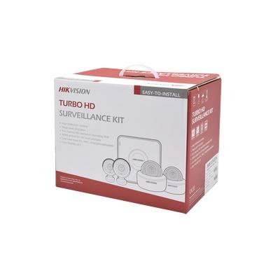 Hikvision Kit de Vigilancia HIK1080KIT4 de 4 Cámaras CCTV Bullet y 4 Canales con Grabadora