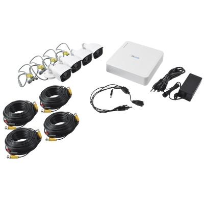 Hilook Kit de VIgilancia TurboHD 720p KIT7208BP de 4 Cámaras CCTV y 8 Canales, con Grabadora DVR