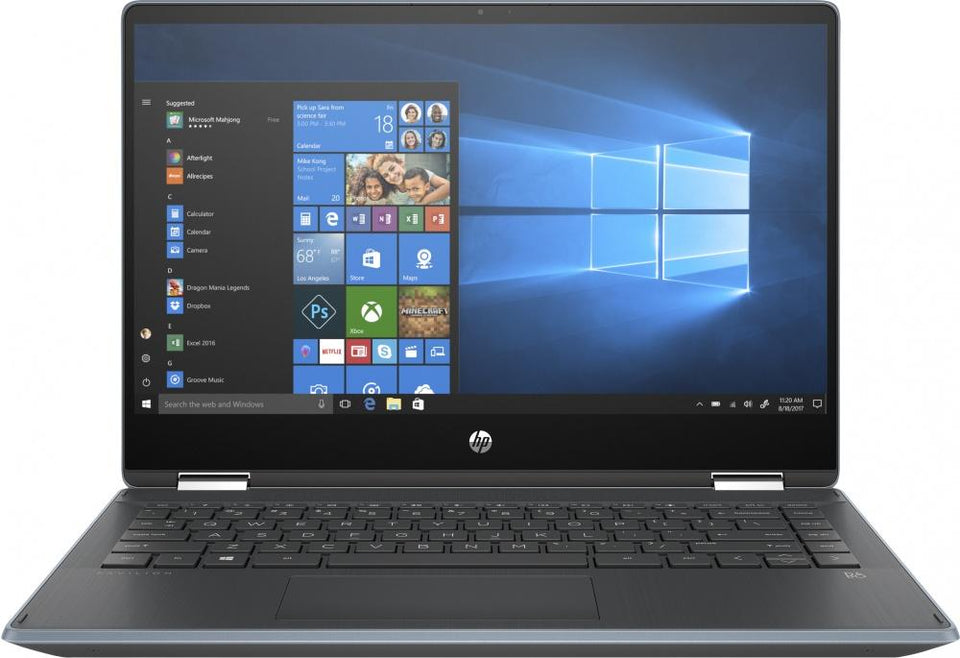 HP 2 en 1 Pavilion x360 14" HD, Intel Core i3-8145U 2.10GHz, 8GB, 256GB, Windows 10 Home 64-bit, Azul