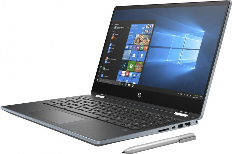 HP 2 en 1 Pavilion x360 14" HD, Intel Core i3-8145U 2.10GHz, 8GB, 256GB, Windows 10 Home 64-bit, Azul