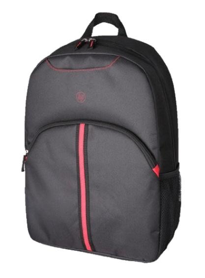 HP Mochila de Nylon 1EC58LA para Laptop 15.6", Negro/Rojo