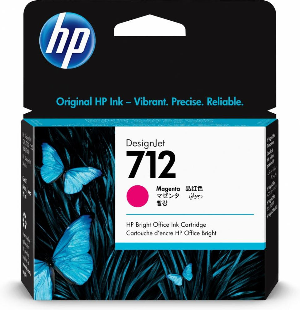 Cartucho HP 712 Magenta, 29ml