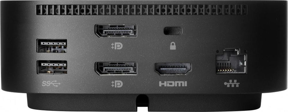 HP Docking Station 5TW10AA USB-C, 4x USB 3.0, 1x USB-C, 1x HDMI/2x DisplayPort/1x RJ-45, Negro