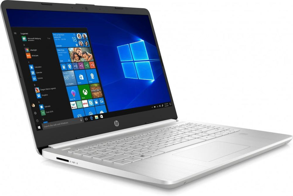 Laptop HP 14-dq1003la 14" HD, Intel Core i5-1035G1 1Ghz, 4GB, 16GB Optane, 256GB SSD, Windows 10 Home 64-bit, Plata