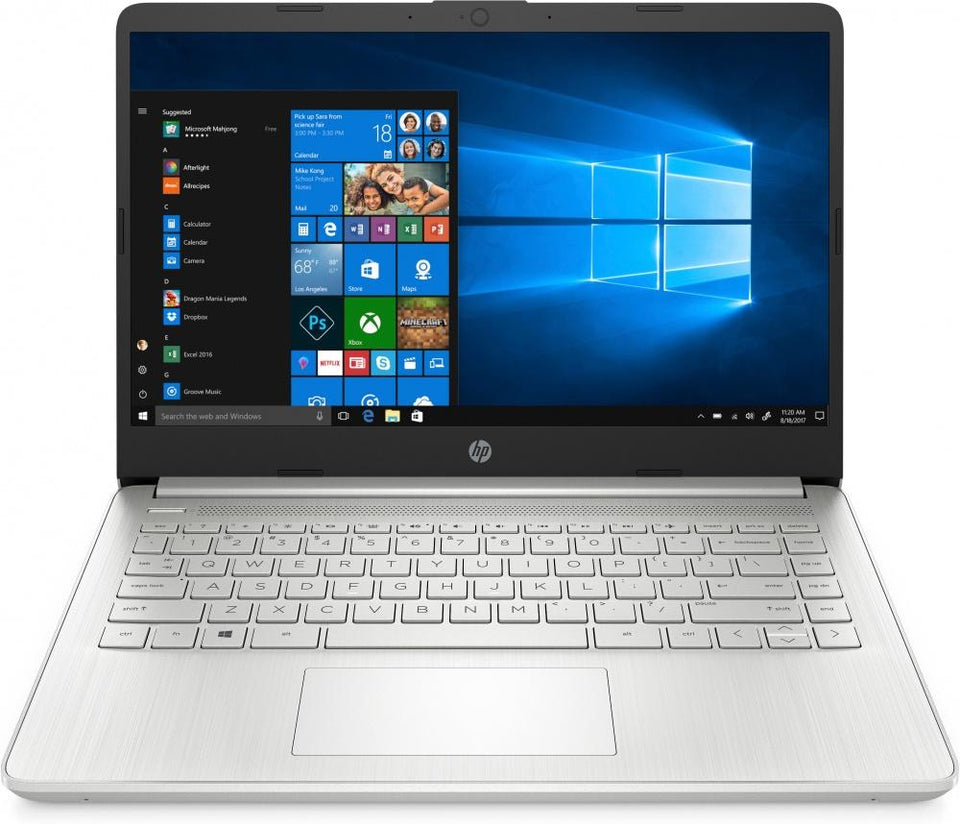 Laptop HP 14-dq1004la 14" HD, Intel Core i5-1035G1 1GHz, 8GB, 256GB SSD, Windows 10 Home 64-bit, Plata