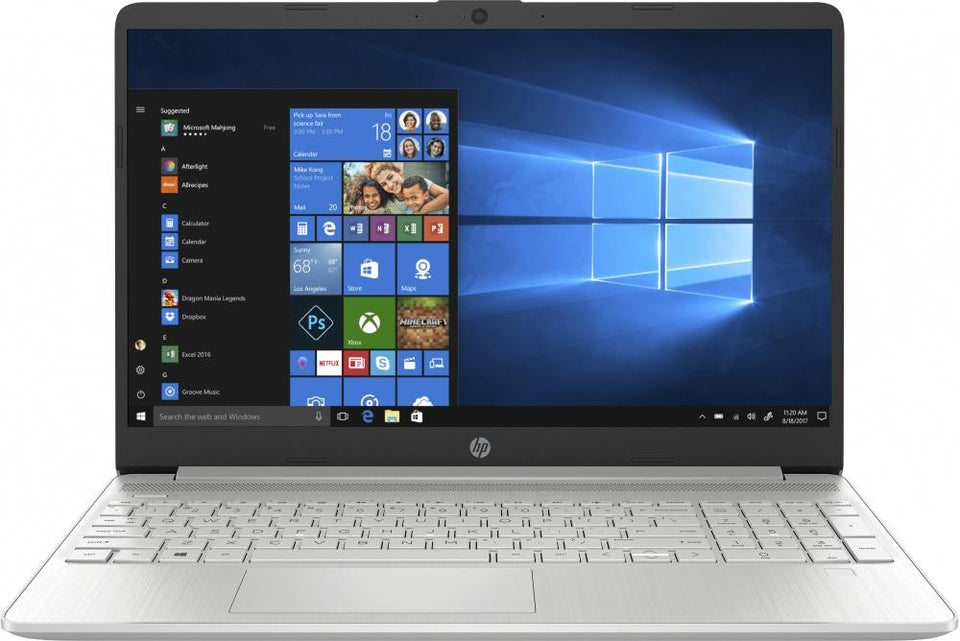 Laptop HP 15-dy1002la 15.6" HD, Intel Core i3-1005G1 1.20GHz, 8GB, 256GB SSD, Windows 10 Home 64-bit, Plata