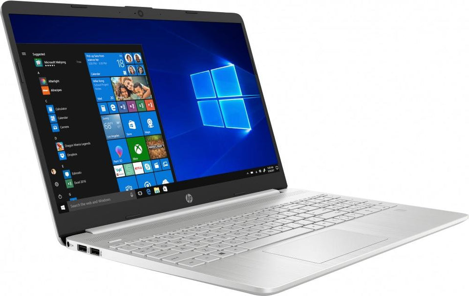 Laptop HP 15-dy1005la 15.6" HD, Intel Core i5-1035G1 1GHz, 8GB, 512GB SSD, Windows 10 Home 64-bit, Plata ― Incluye Soundbar, Mochila y Antivirus McAfee