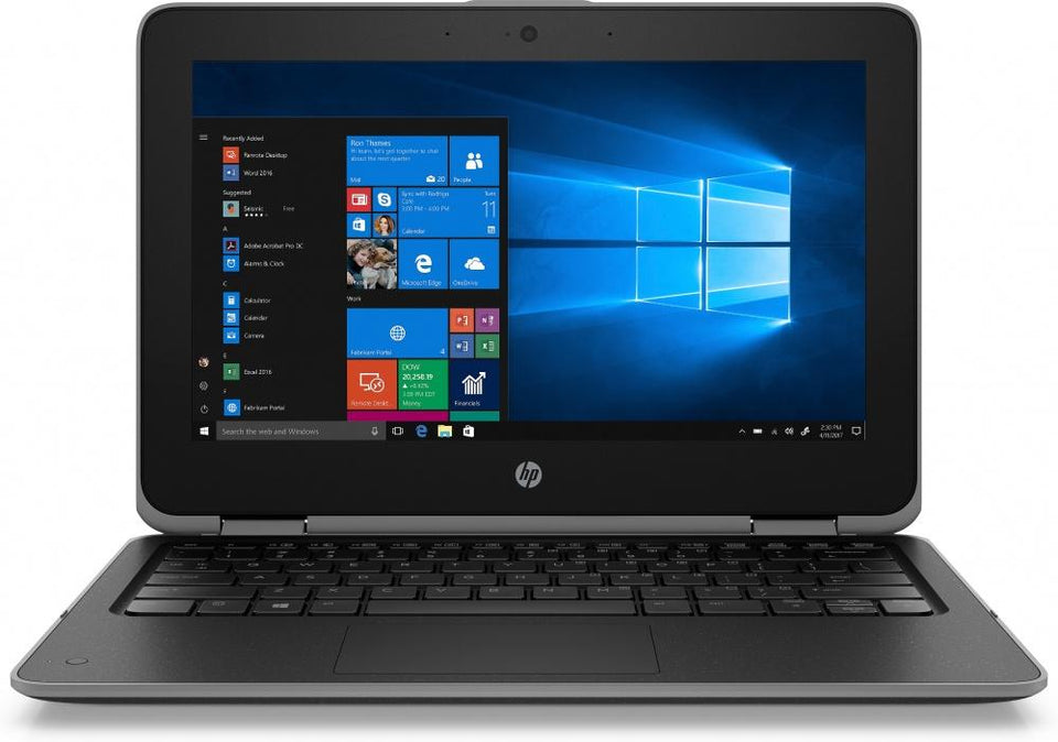 HP 2 en 1 ProBook x360 11 G4 11.6" HD, Intel Core i5-8200Y 1.30GHz, 8GB, 256GB SSD, Windows 10 Pro 64-bit, Negro ― Teclado en Inglés