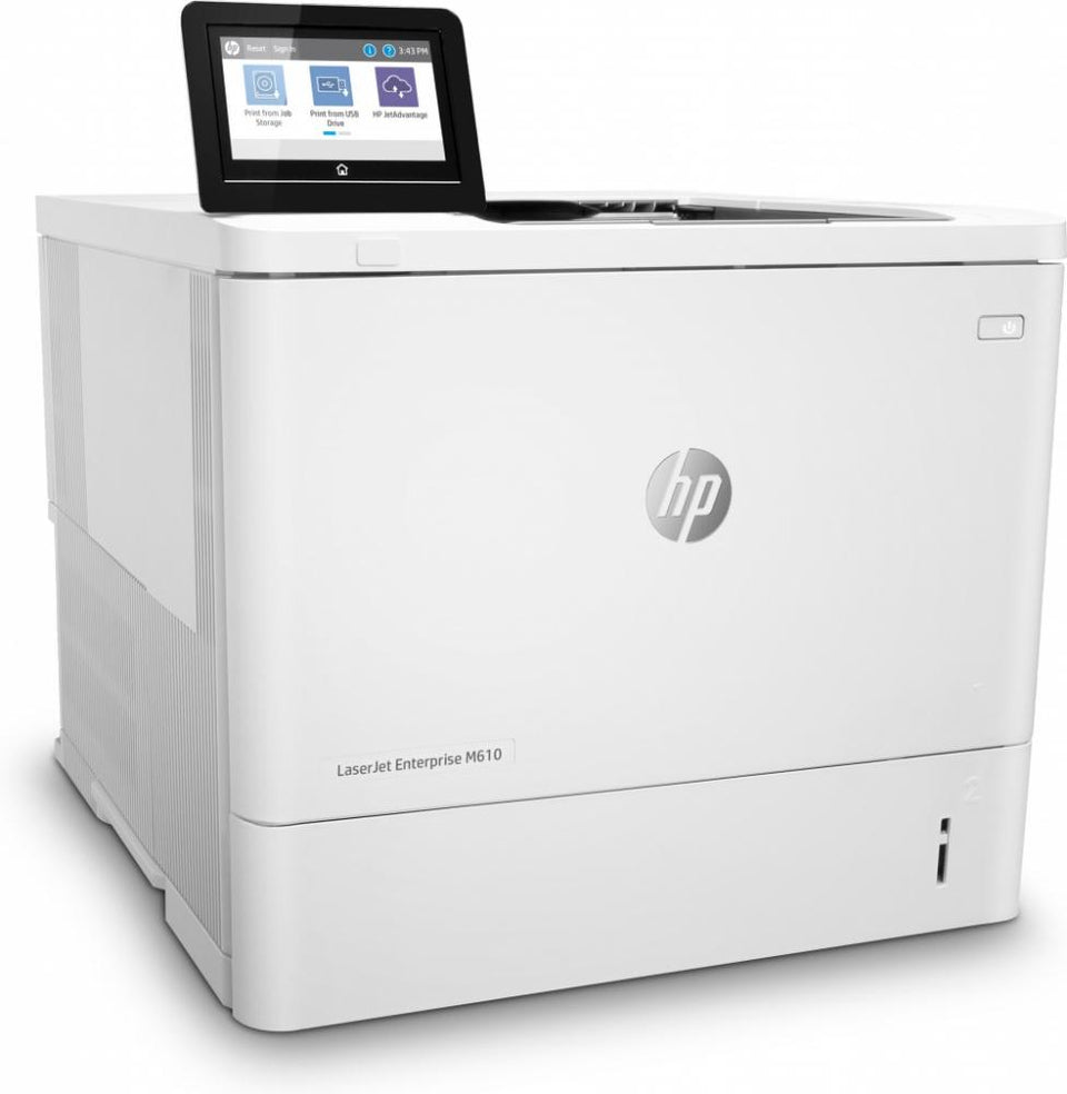 HP LaserJet Enterprise M610dn, Blanco y Negro, Láser, Print