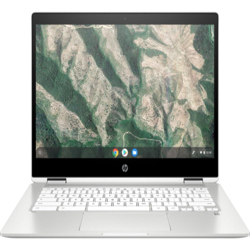 Laptop HP Chromebook X360 14" HD, Intel Pentium Silver-N5000 1.10GHz, 4GB, 128GB eMMC, Chrome OS, Plata