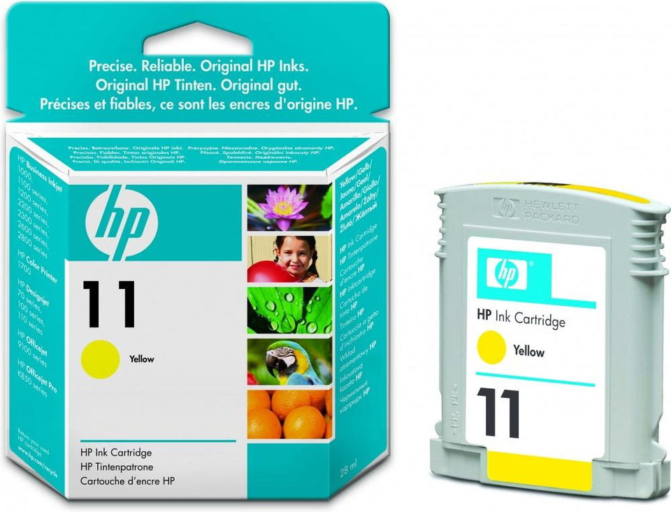 Cartucho HP 11 Amarillo, 2550 Páginas