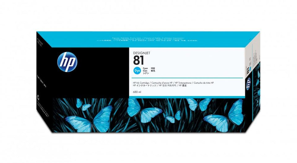 Cartucho HP 81 Cyan 680ml