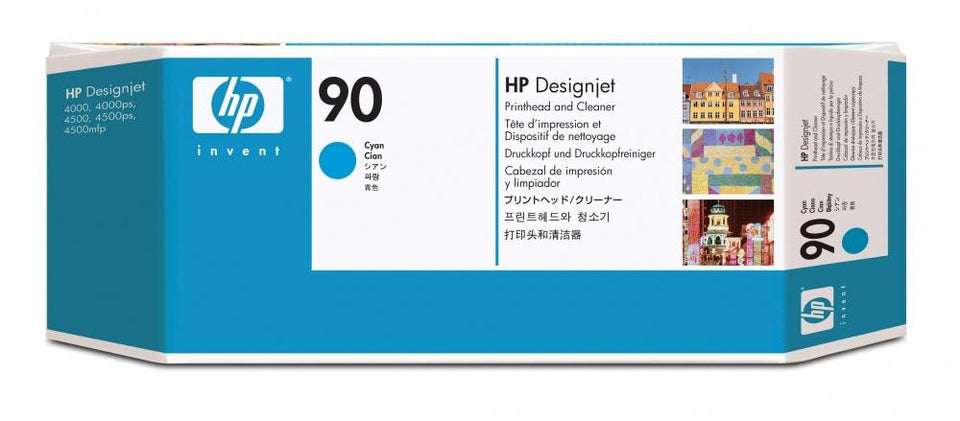 Cabezal HP 90 Cyan y Limpiador de Cabezal