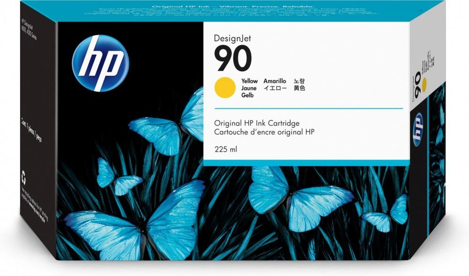 Cartucho HP 90 Amarillo 225ml