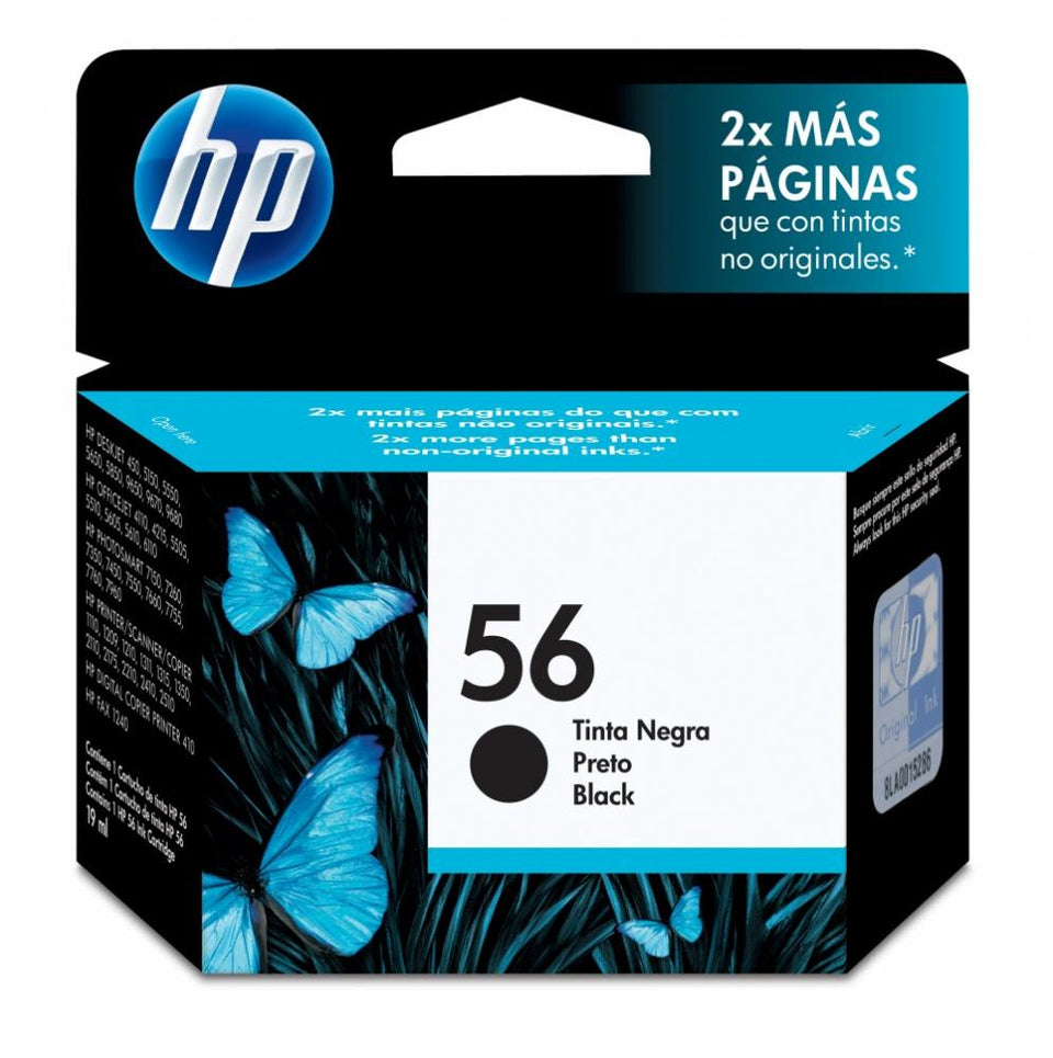 Cartucho HP 56 Negro 19ml