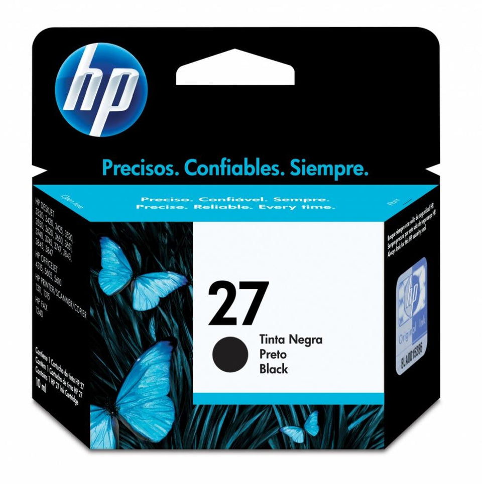 Cartucho HP 27 Negro, 280 Páginas