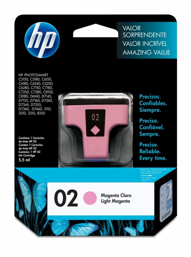 Cartucho HP 02 Magenta Claro