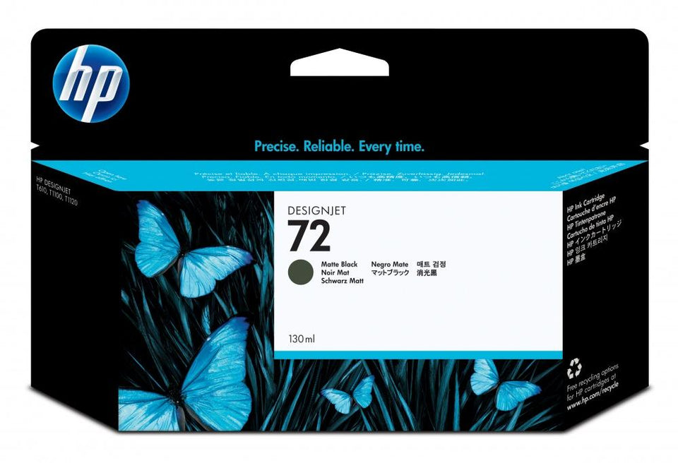 Cartucho HP 72 Negro Mate 130ml