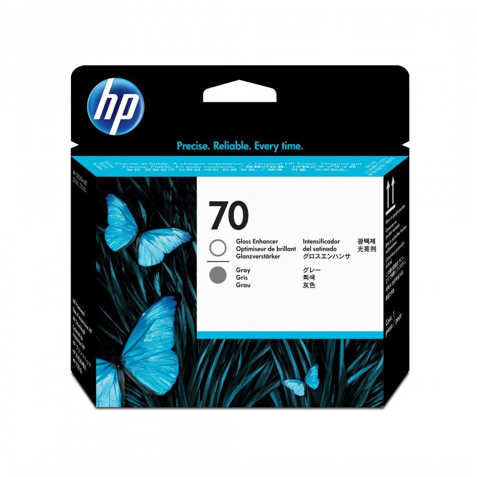 Cabezal HP 70 Gris y Resaltador Brillo