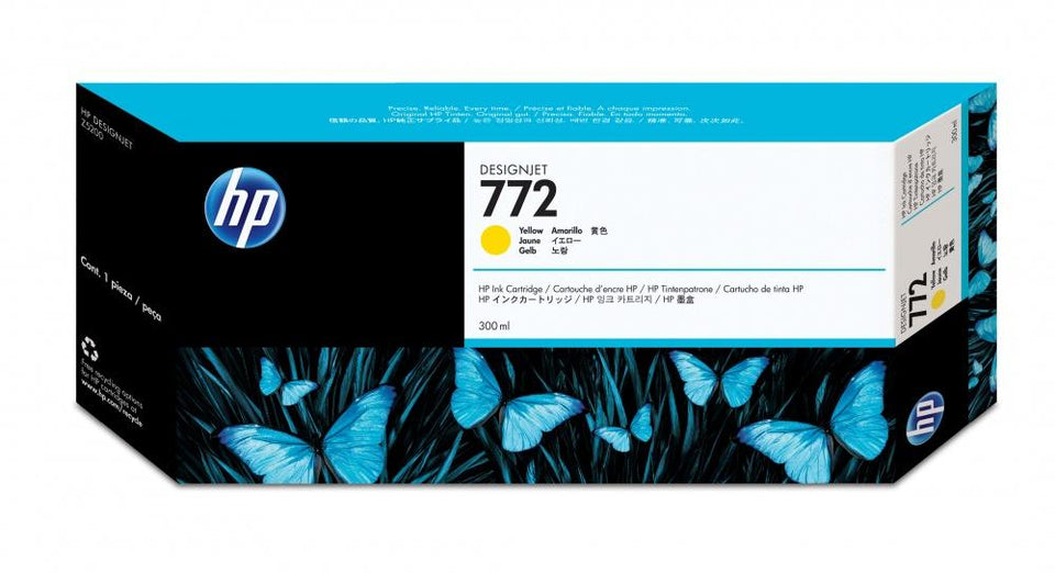 Cartucho HP 772 Amarillo 300ml